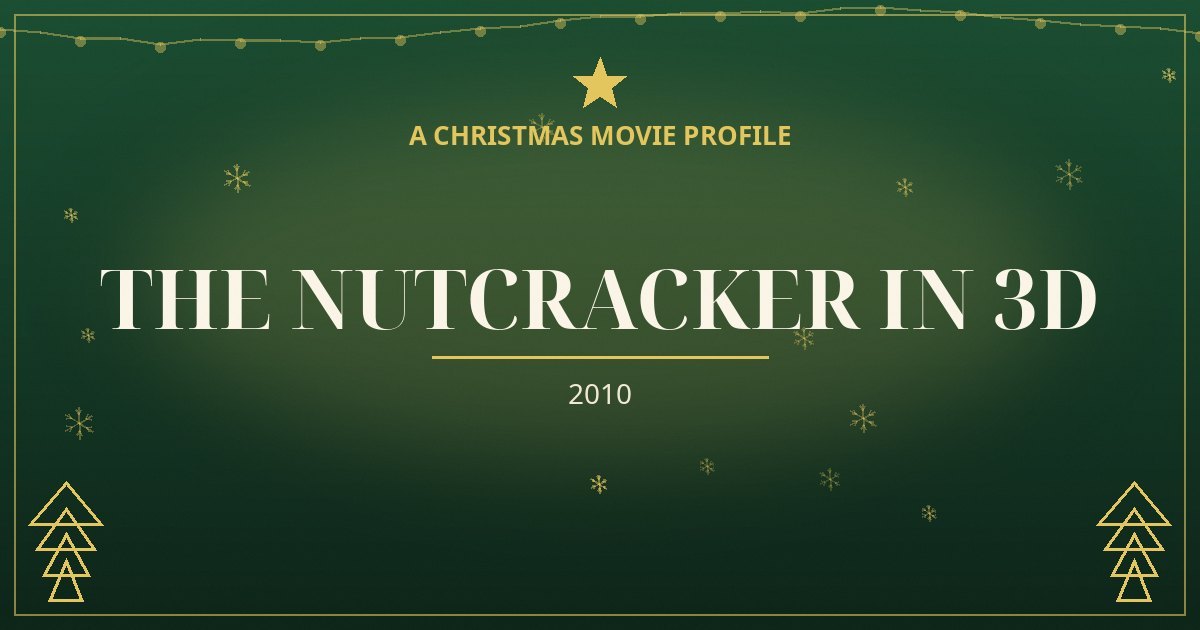 The Nutcracker in 3D — original designed title card art