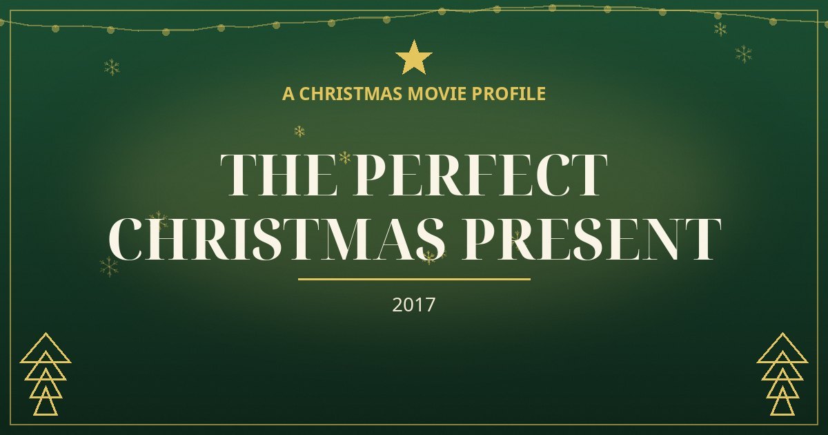 The Perfect Christmas Present — original designed title card art