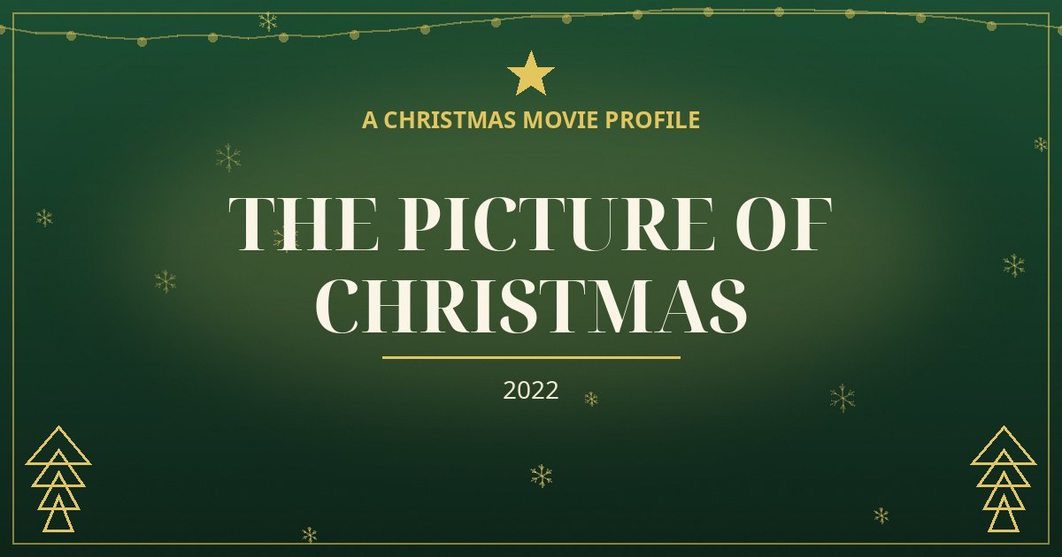The Picture of Christmas — original designed title card art