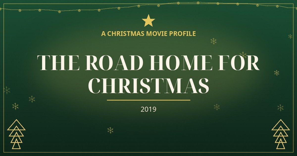 The Road Home for Christmas — original designed title card art