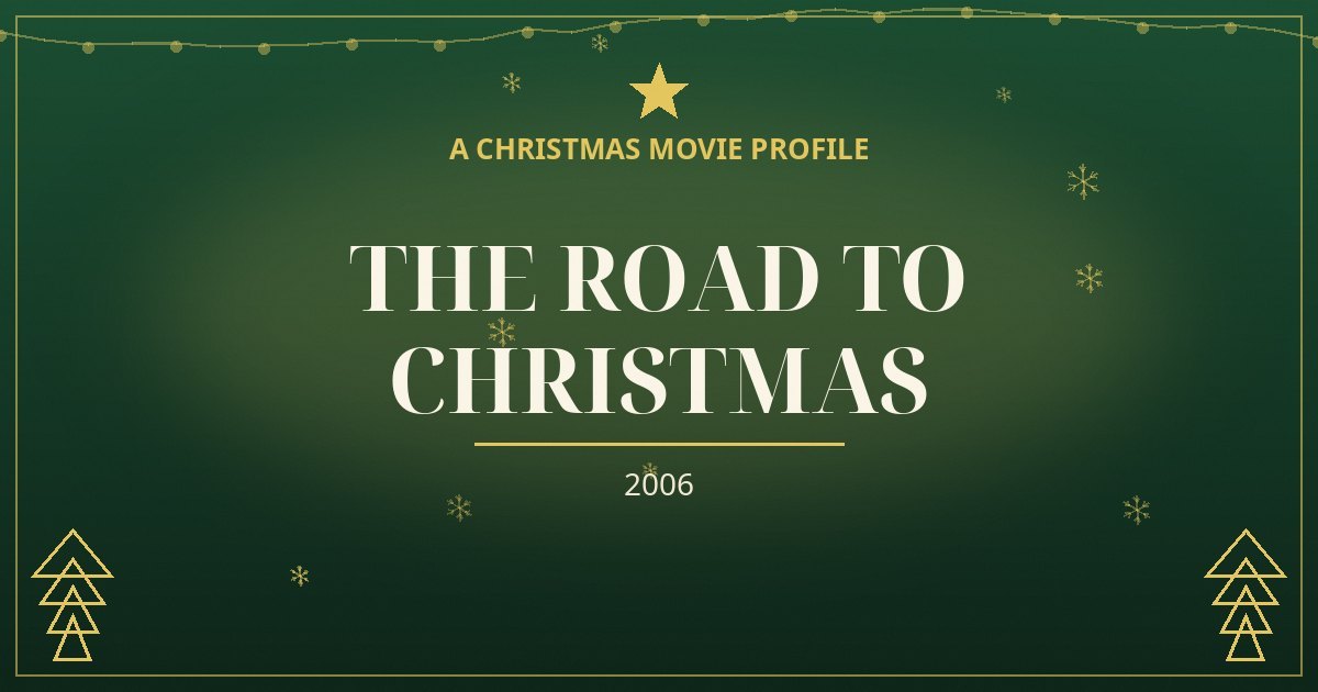 The Road to Christmas — original designed title card art