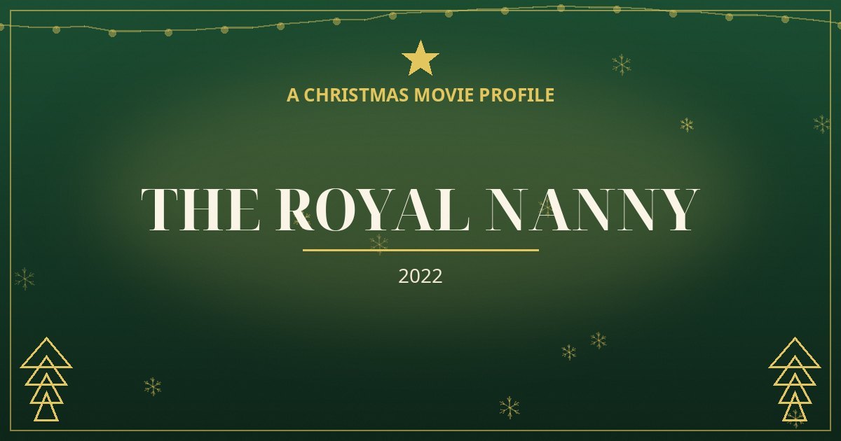 The Royal Nanny — original designed title card art