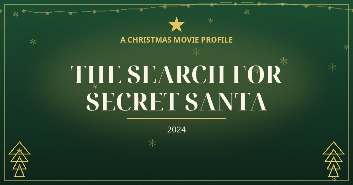 The Search for Secret Santa — original designed title card art