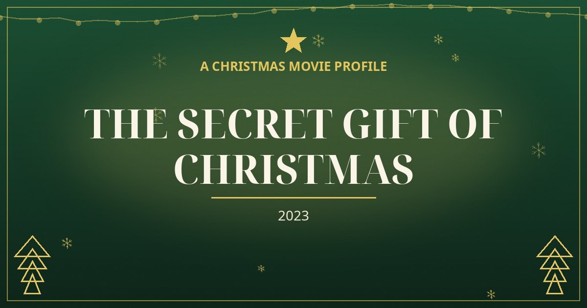 The Secret Gift of Christmas — original designed title card art
