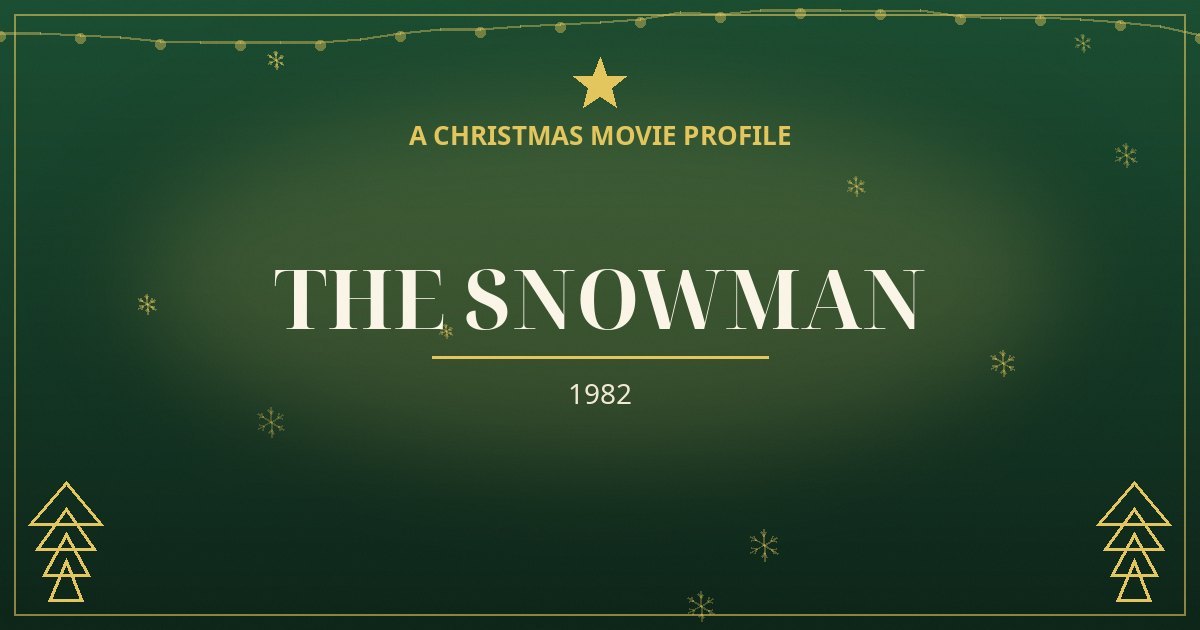 The Snowman — original designed title card art