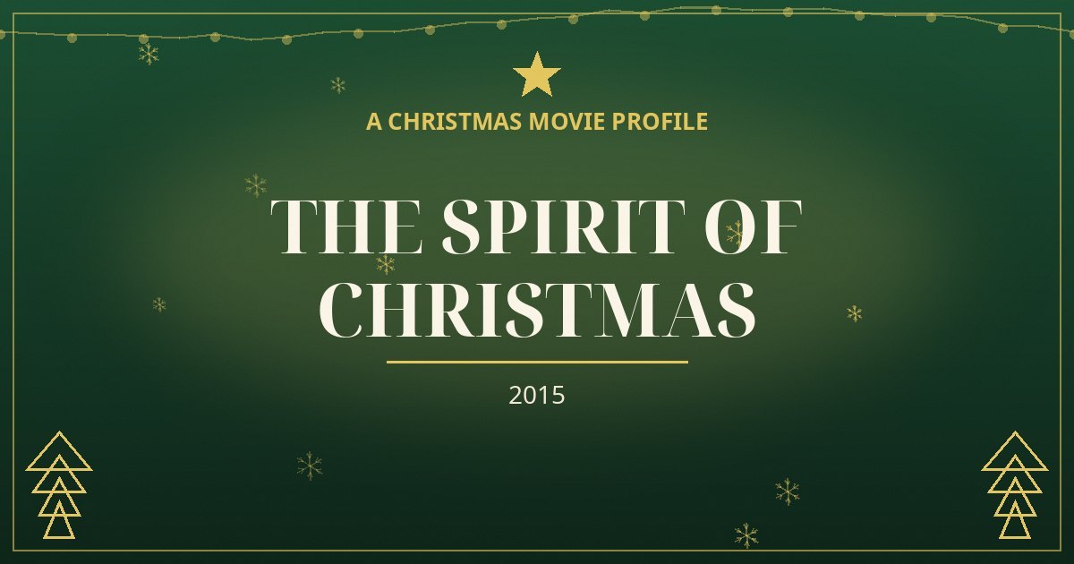 The Spirit of Christmas — original designed title card art