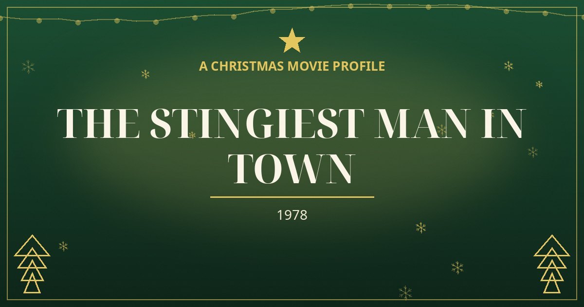 The Stingiest Man in Town — original designed title card art