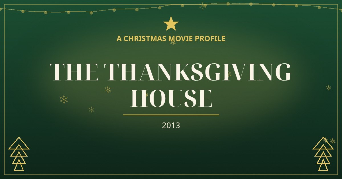 The Thanksgiving House — original designed title card art
