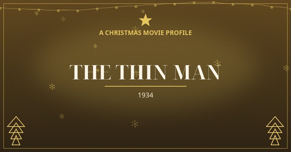The Thin Man — original designed title card art