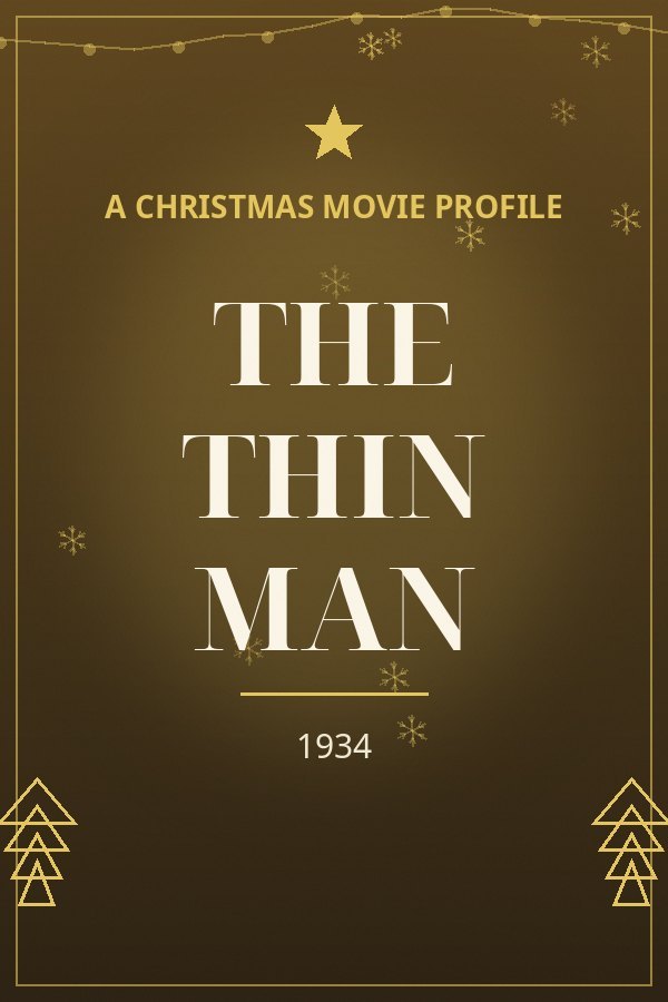 The Thin Man — designed title card art