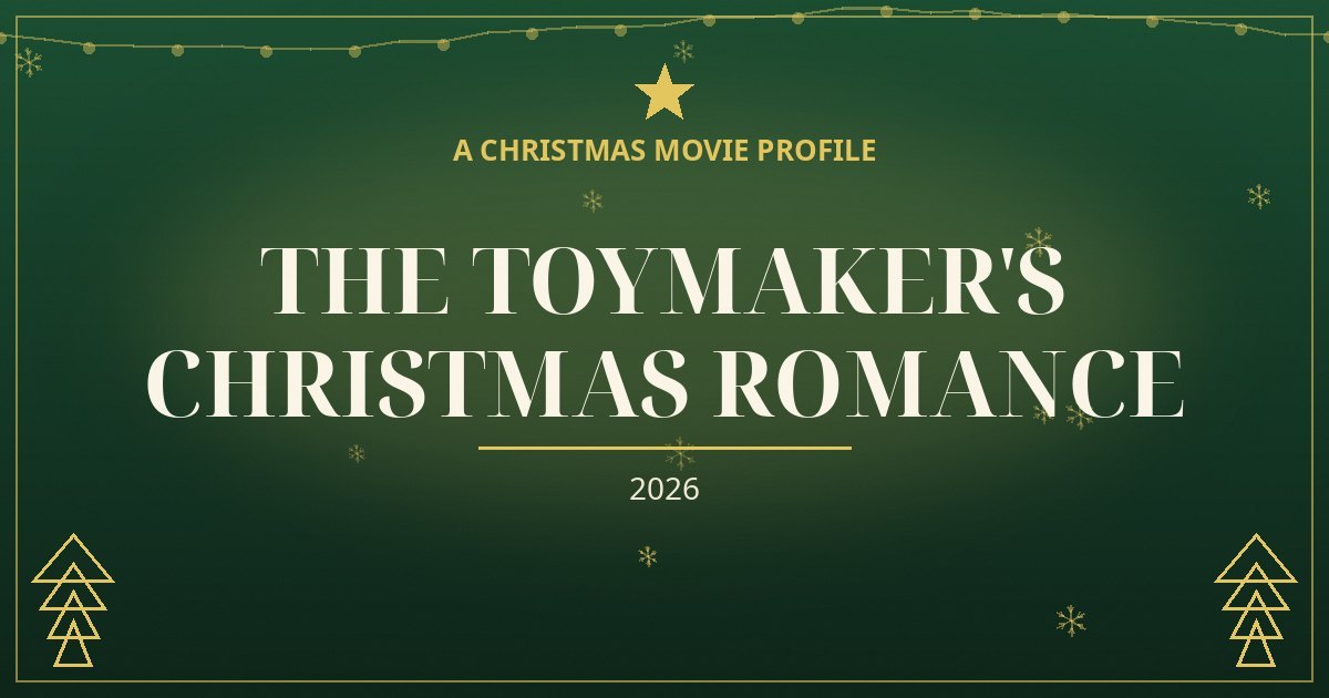The Toymaker's Christmas Romance — original designed title card art