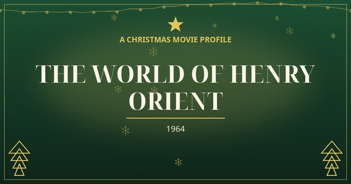 The World of Henry Orient — original designed title card art
