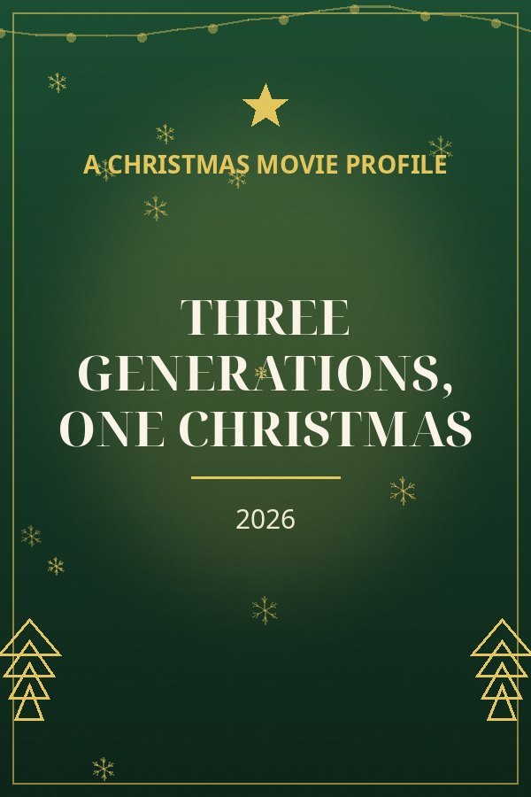 Three Generations, One Christmas — designed title card art