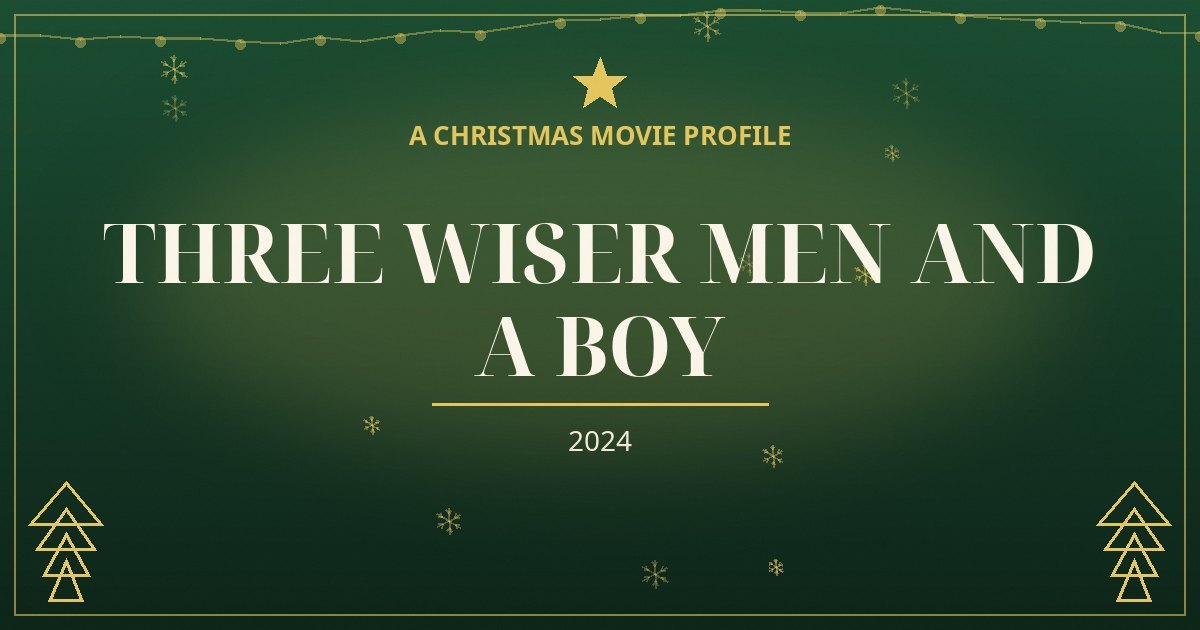 Three Wiser Men and a Boy — original designed title card art