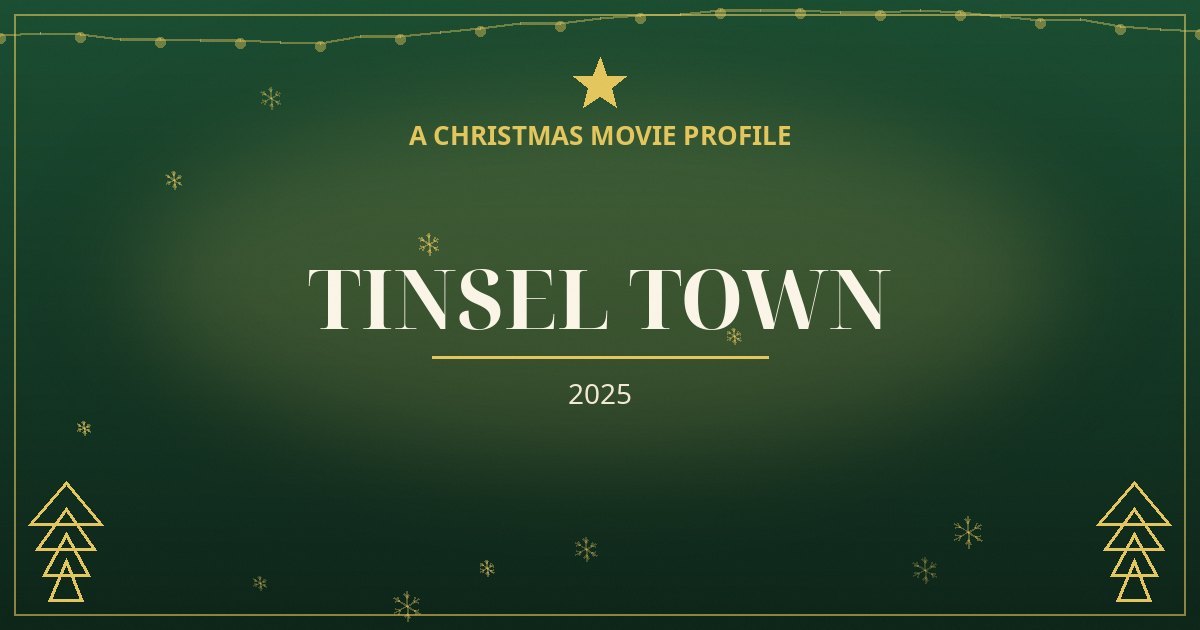 Tinsel Town — original designed title card art