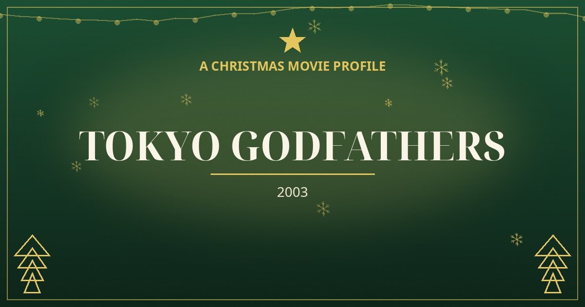 Tokyo Godfathers — original designed title card art