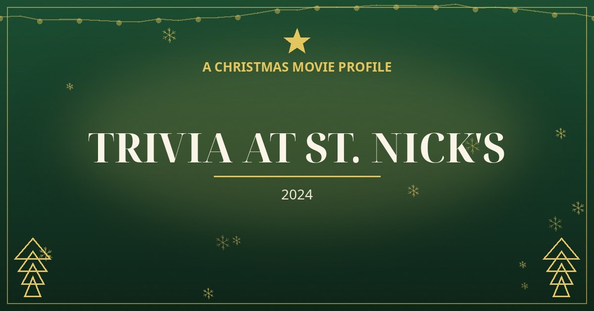 Trivia at St. Nick's — original designed title card art