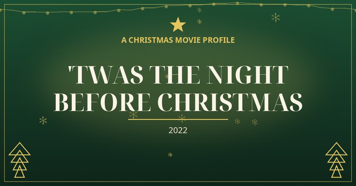 'Twas the Night Before Christmas — original designed title card art
