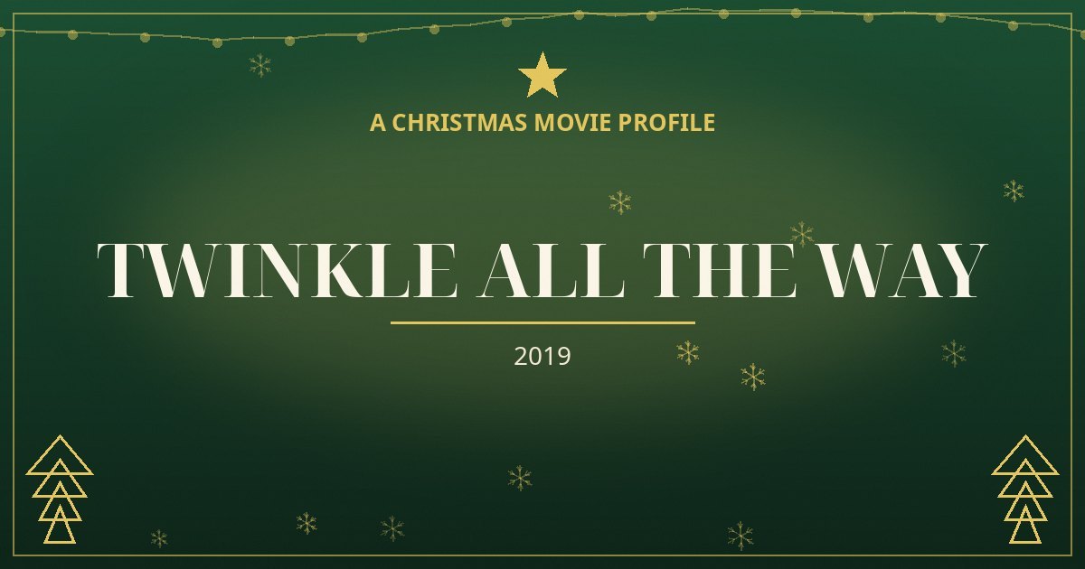 Twinkle All the Way — original designed title card art