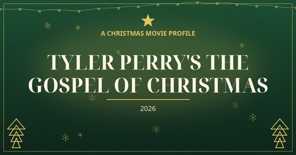 Tyler Perry's The Gospel of Christmas — original designed title card art