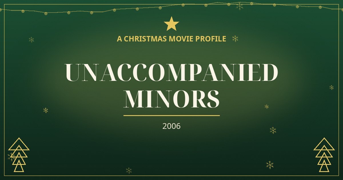 Unaccompanied Minors — original designed title card art