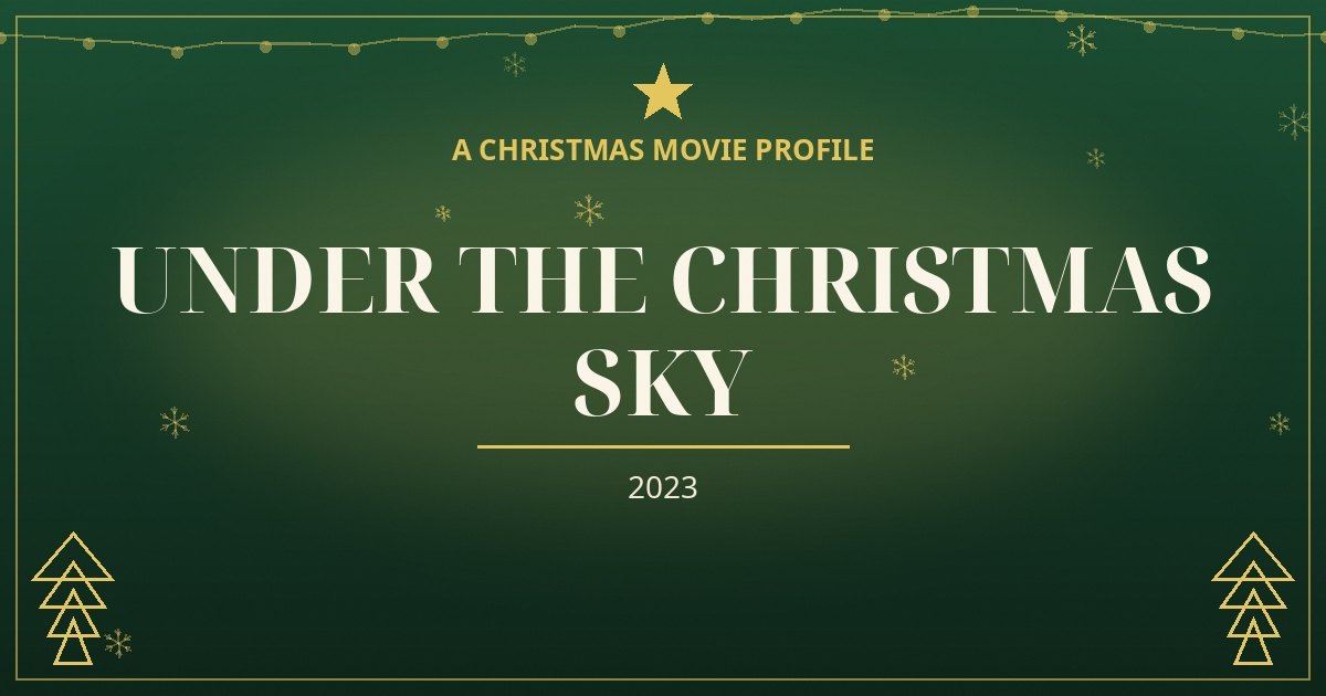 Under the Christmas Sky — original designed title card art