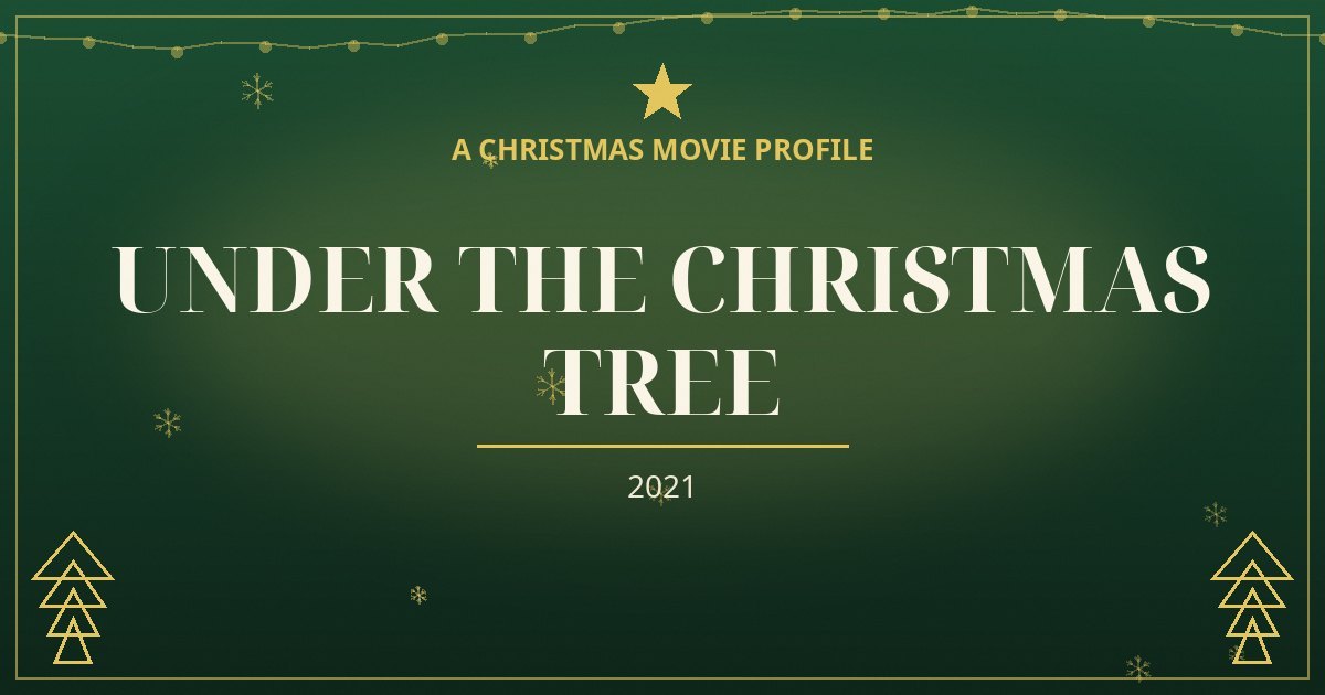Under the Christmas Tree — original designed title card art
