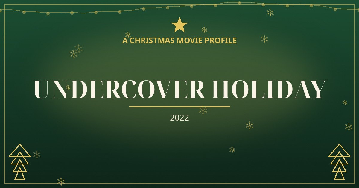Undercover Holiday — original designed title card art