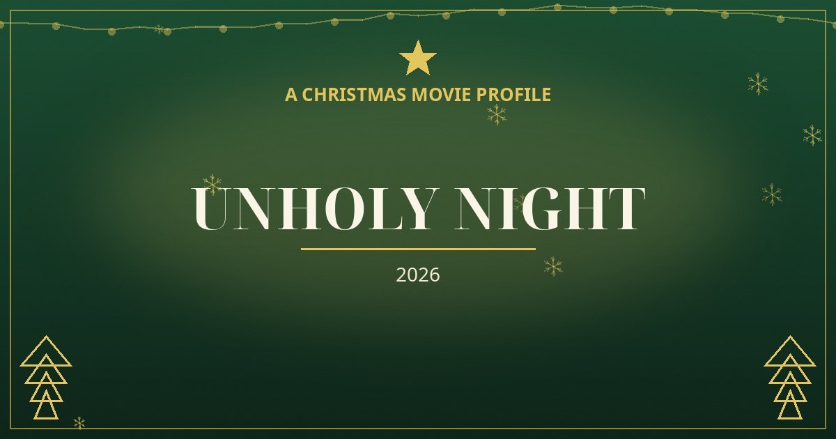 Unholy Night — original designed title card art