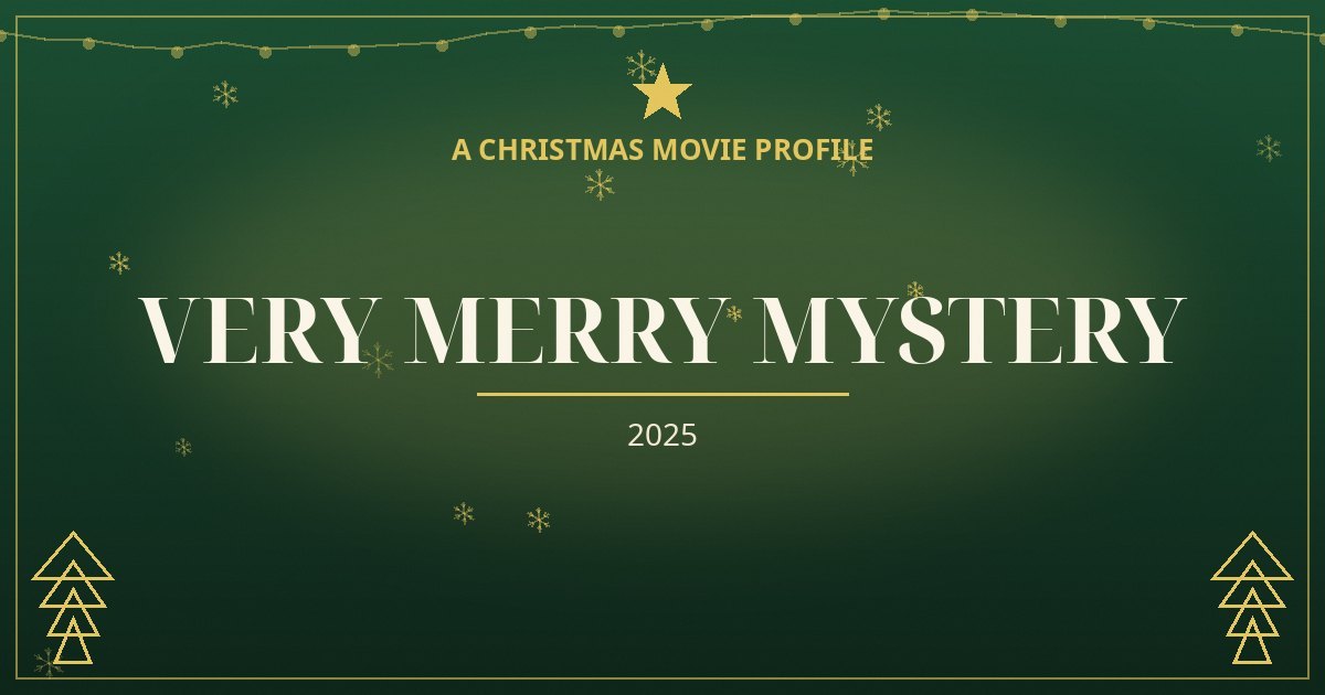 Very Merry Mystery — original designed title card art