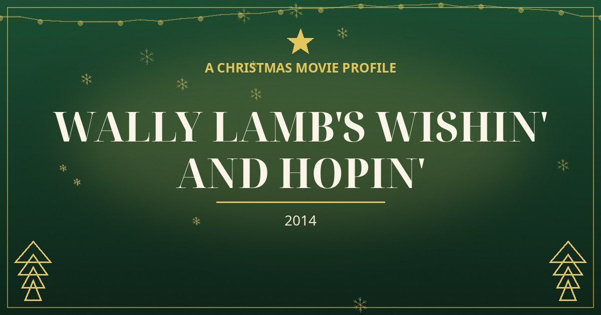 Wally Lamb's Wishin' and Hopin' — original designed title card art