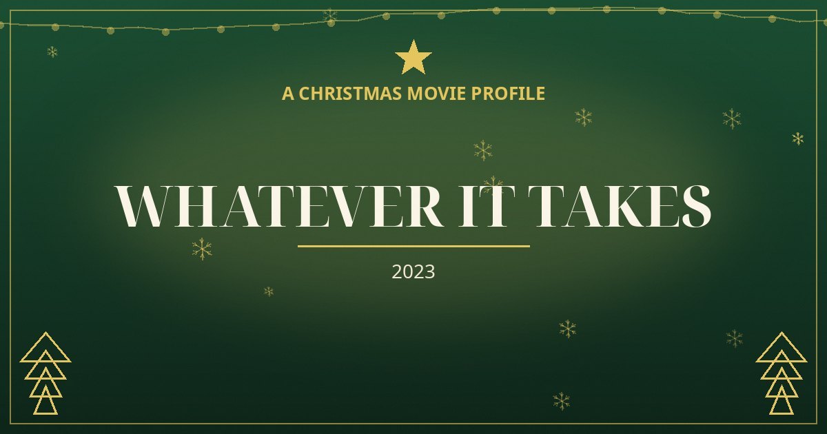 Whatever It Takes — original designed title card art