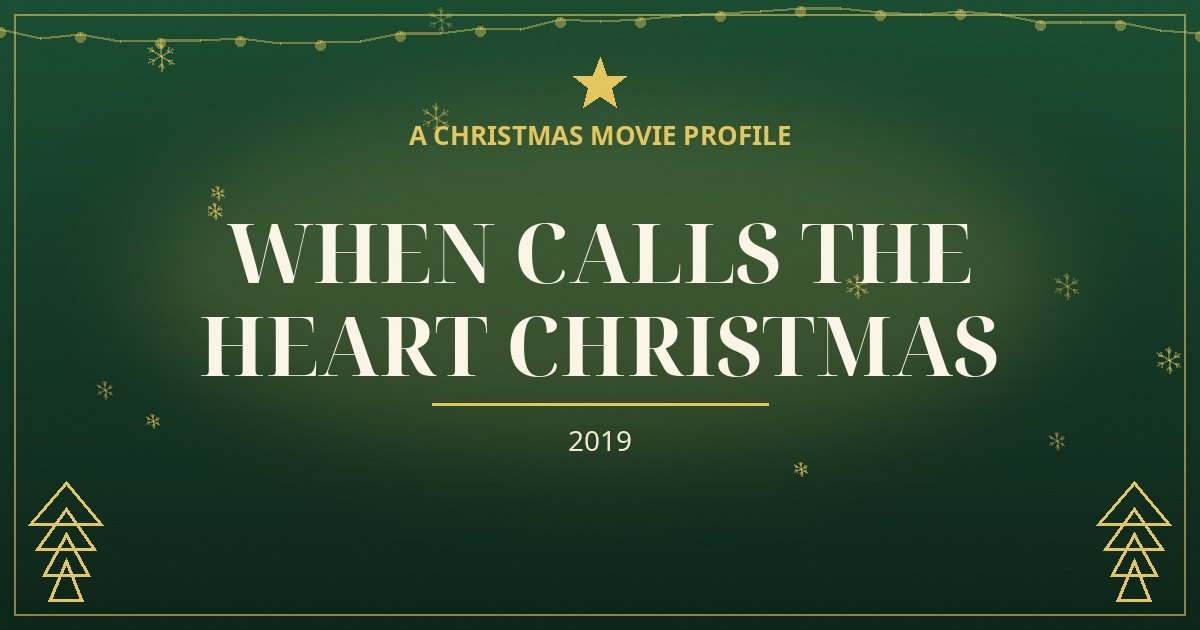When Calls the Heart Christmas — original designed title card art