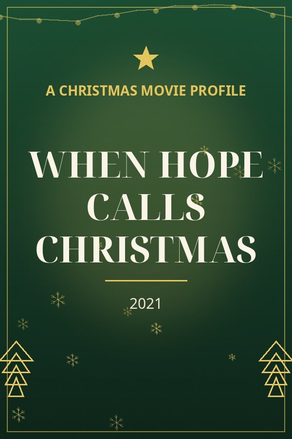 When Hope Calls Christmas — designed title card art