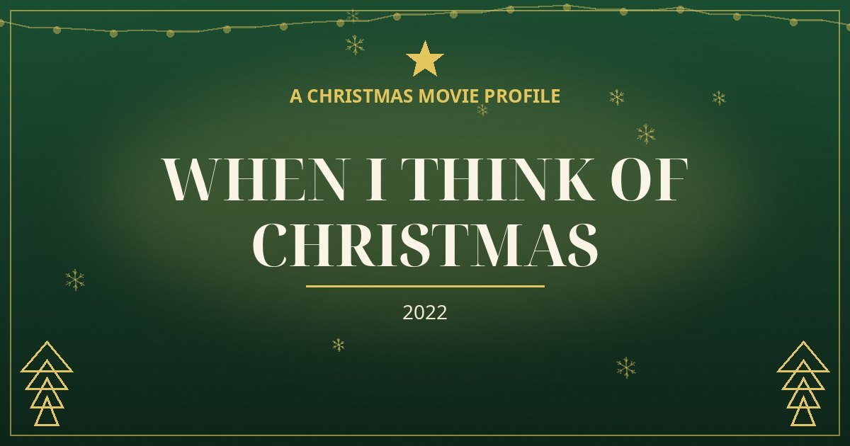 When I Think of Christmas — original designed title card art