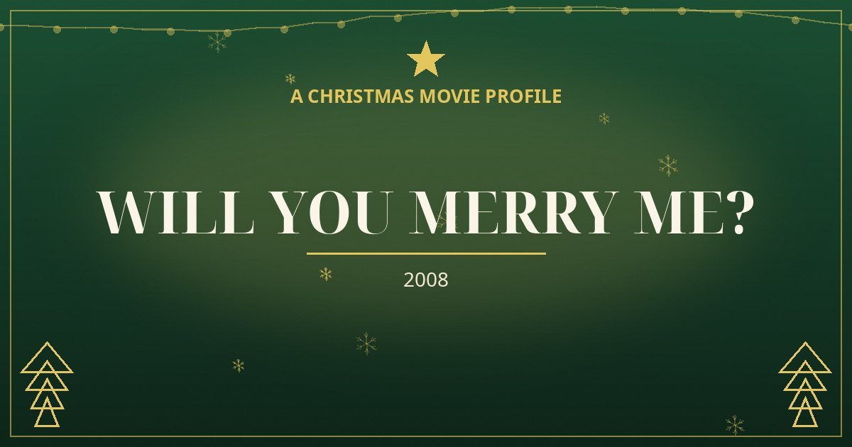 Will You Merry Me? — original designed title card art