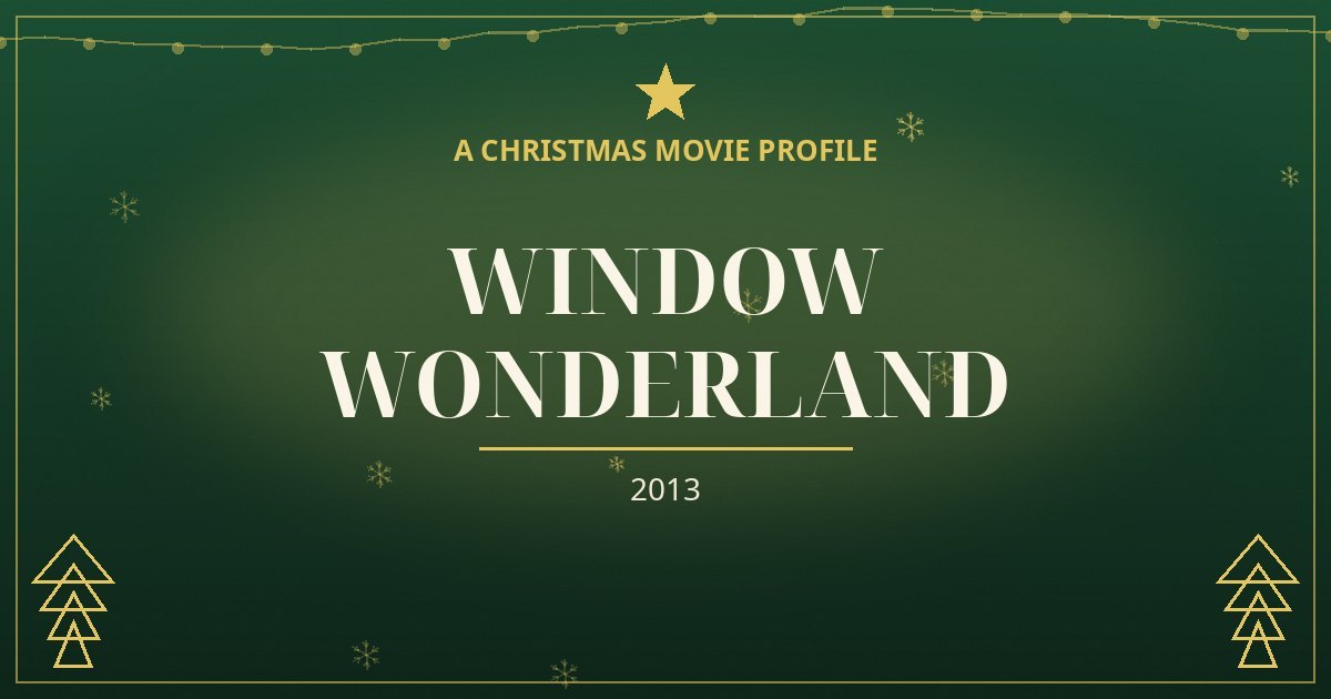Window Wonderland — original designed title card art