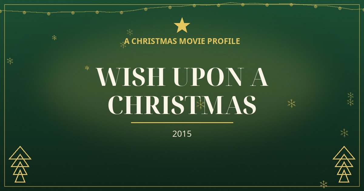 Wish Upon a Christmas — original designed title card art
