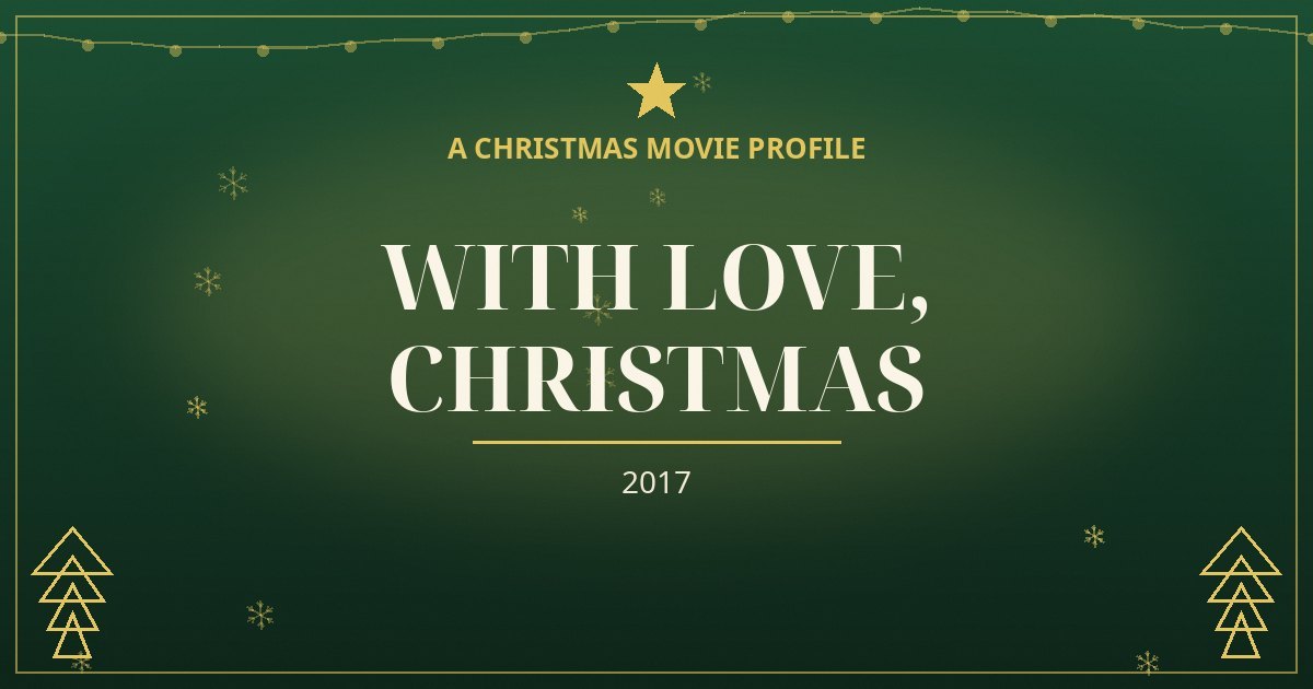 With Love, Christmas — original designed title card art