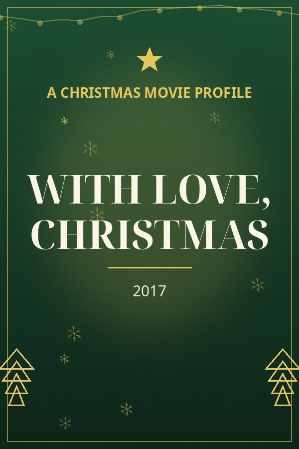 With Love, Christmas — designed title card art