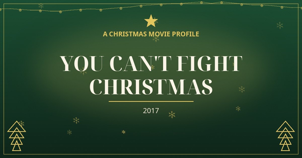 You Can't Fight Christmas — original designed title card art