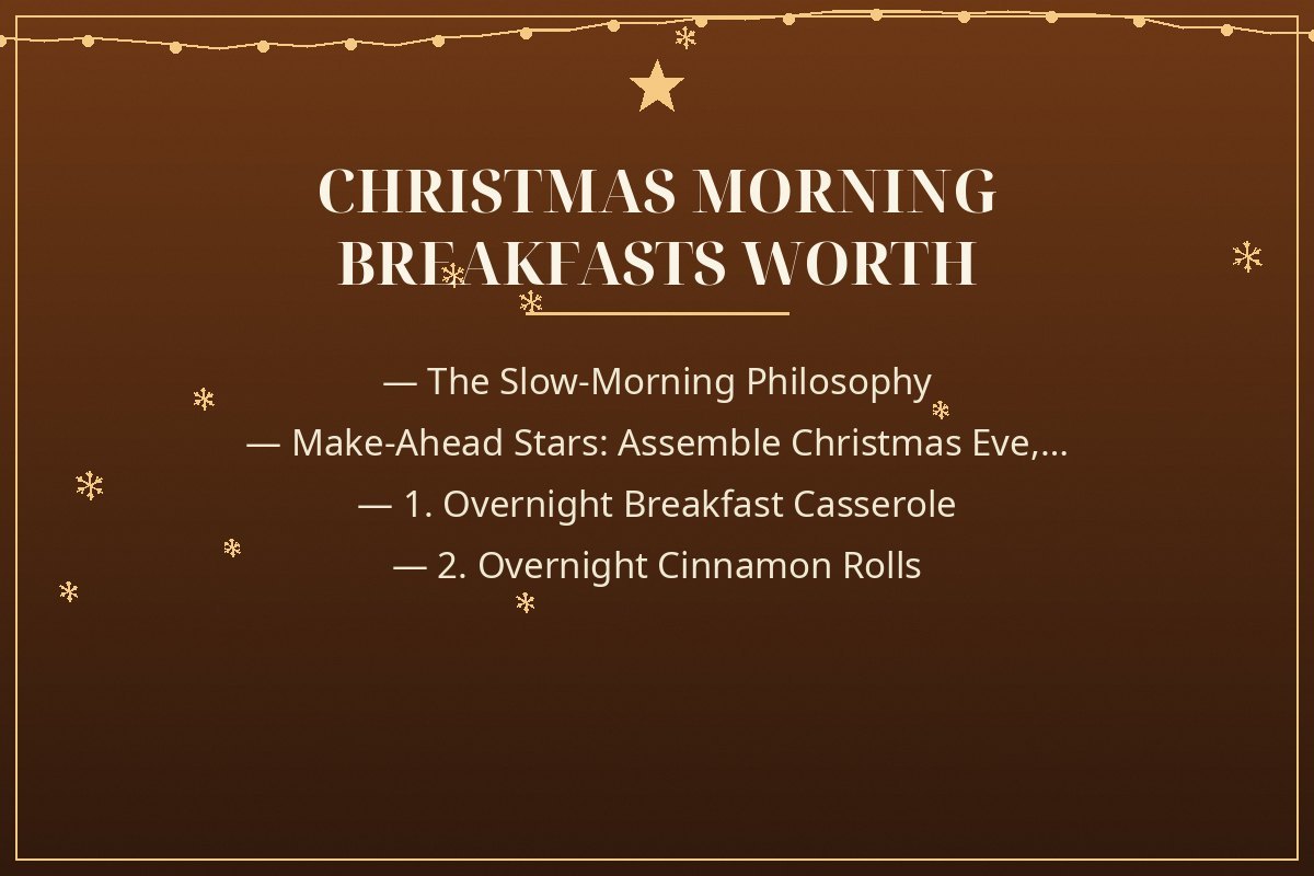 Christmas Morning Breakfasts Worth Waking Up For