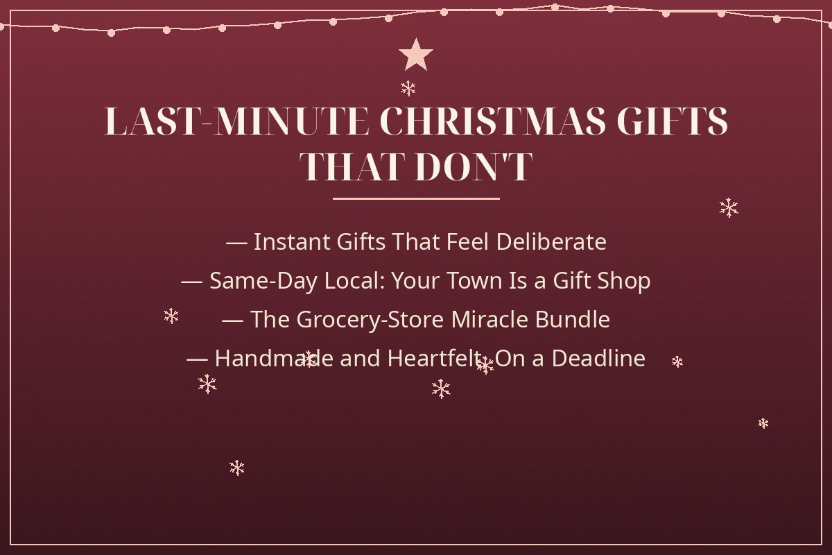 Last-Minute Christmas Gifts That Don't Look Last-Minute