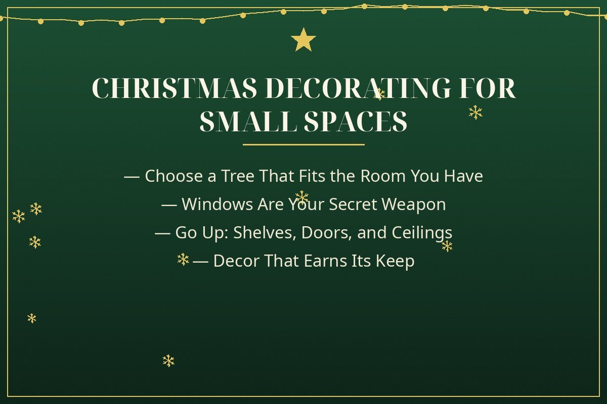 Christmas Decorating for Small Spaces and Apartments