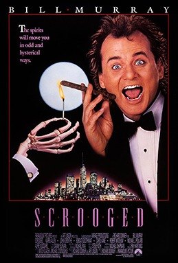 Scrooged (1988) — official movie poster
